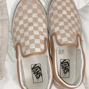yellow checkered vans